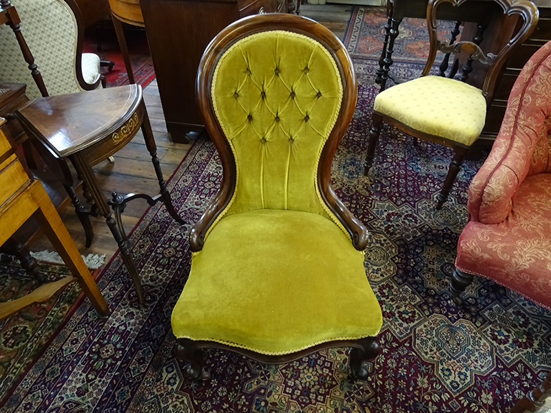 Victorian rosewood ladies chair